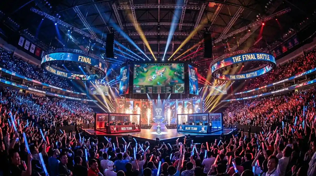 League of Legends World Championship — публика и сцена на турнира